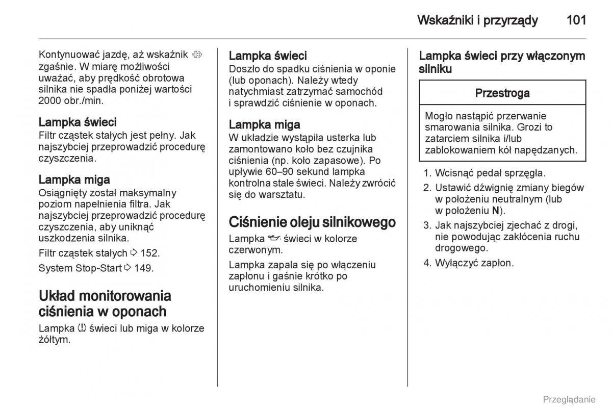 Opel Insignia instrukcja obslugi / page 102