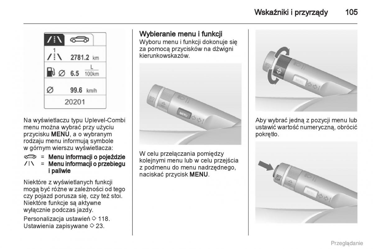 Opel Insignia instrukcja obslugi / page 106