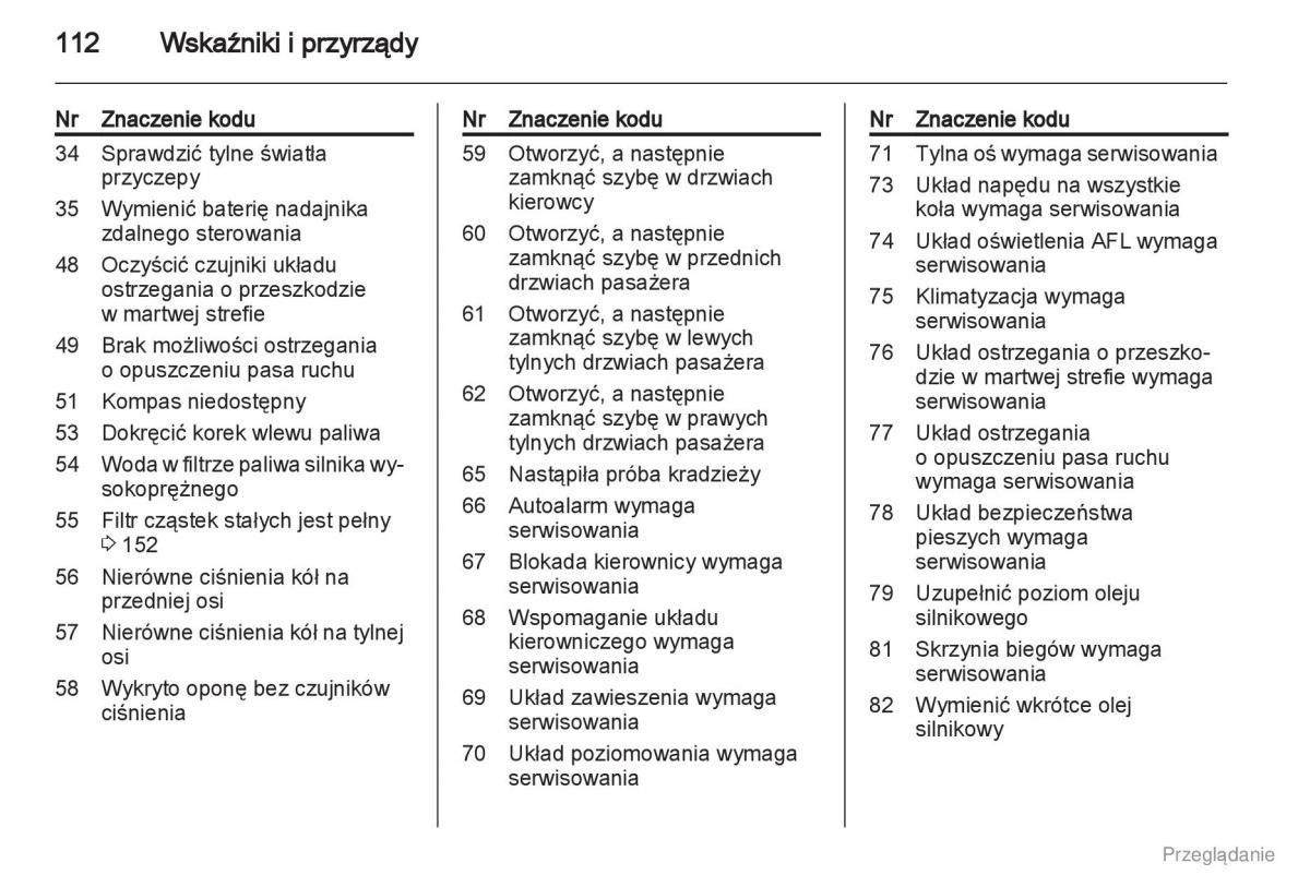 Opel Insignia instrukcja obslugi / page 113