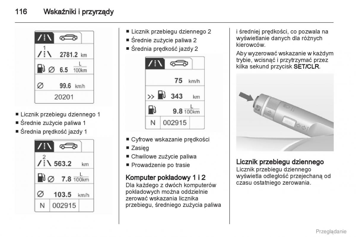 Opel Insignia instrukcja obslugi / page 117