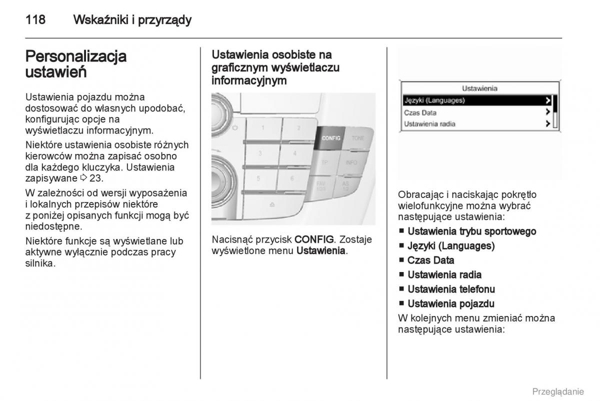 Opel Insignia instrukcja obslugi / page 119