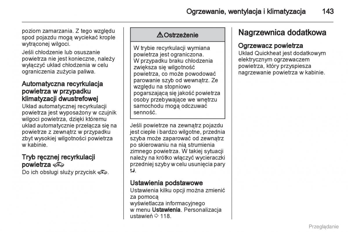 Opel Insignia instrukcja obslugi / page 144