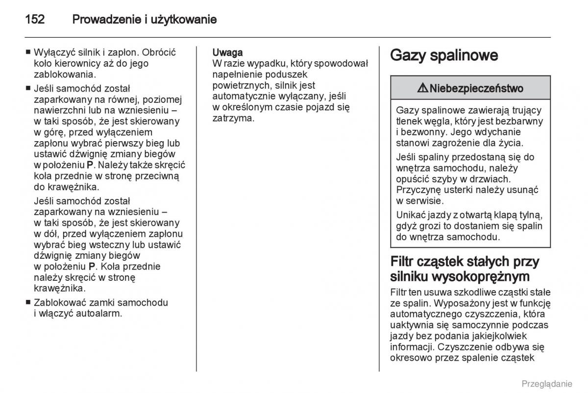 Opel Insignia instrukcja obslugi / page 153