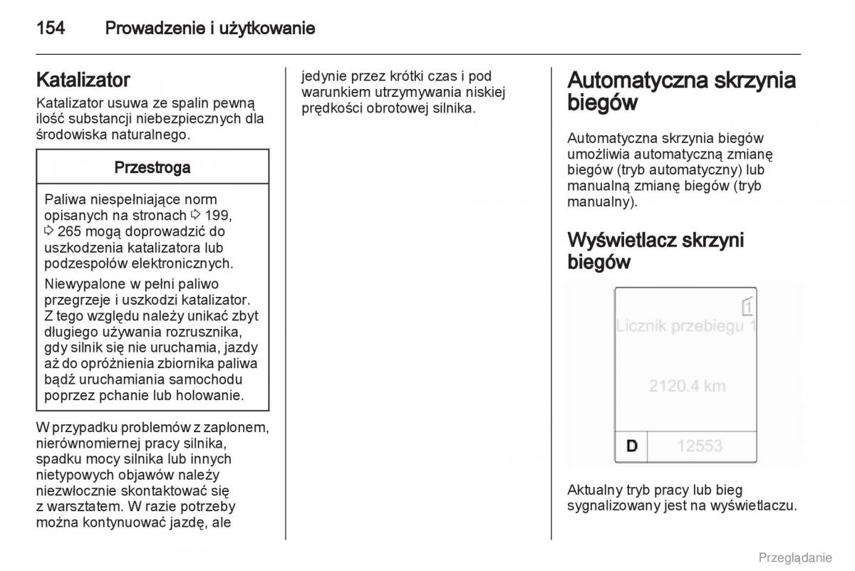 Opel Insignia instrukcja obslugi / page 155