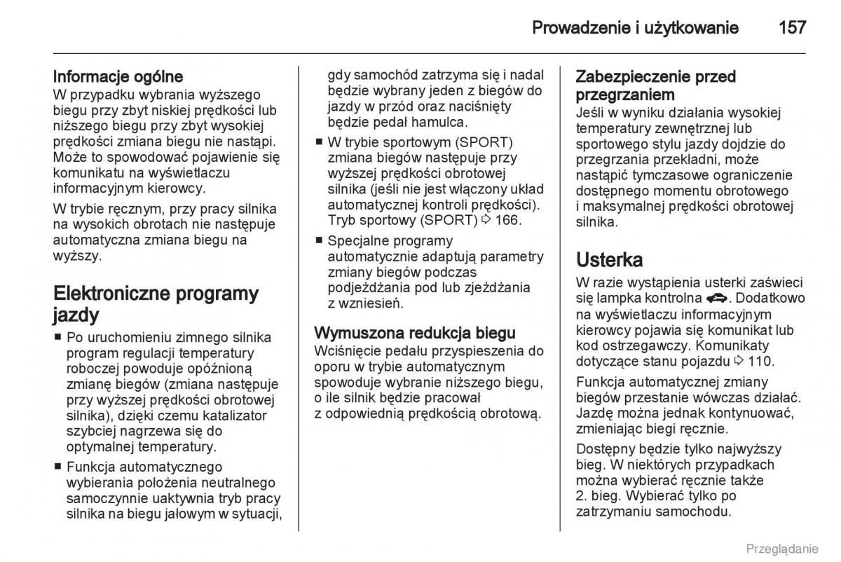 Opel Insignia instrukcja obslugi / page 158