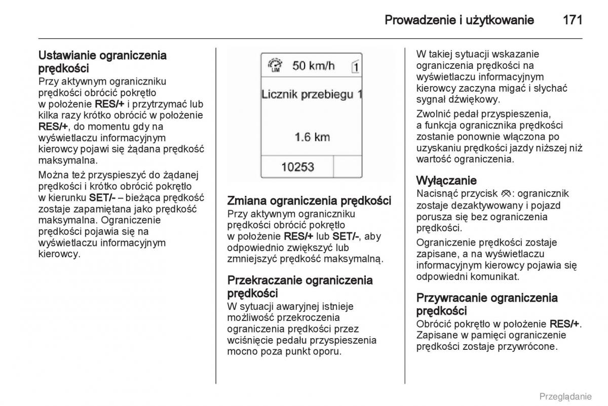 Opel Insignia instrukcja obslugi / page 172