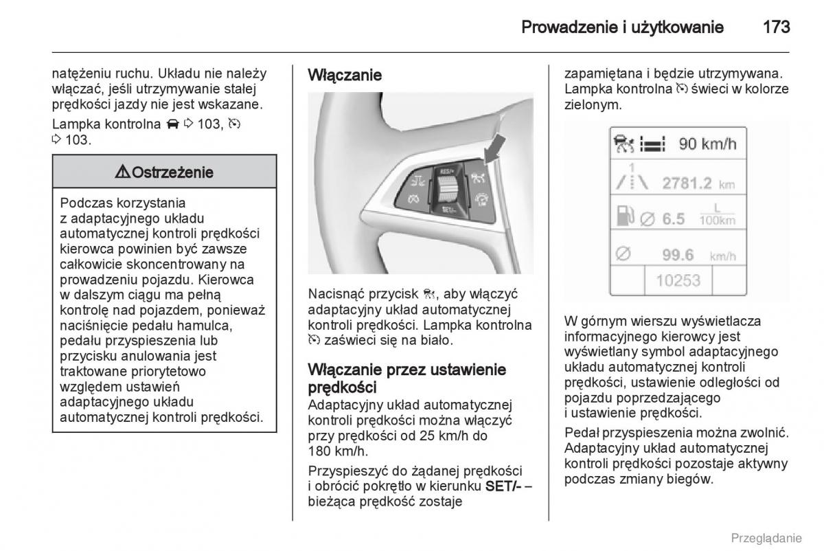 Opel Insignia instrukcja obslugi / page 174