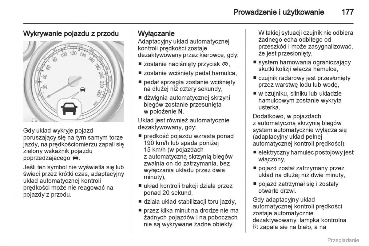 Opel Insignia instrukcja obslugi / page 178