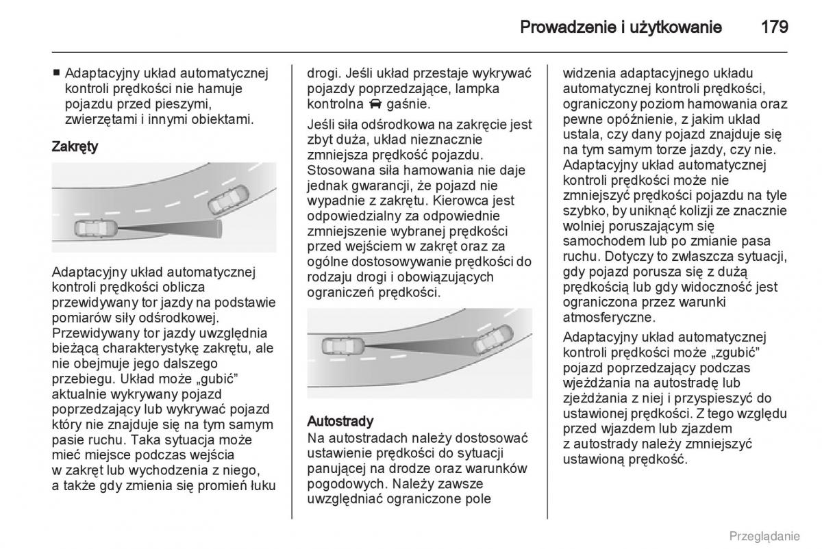 Opel Insignia instrukcja obslugi / page 180