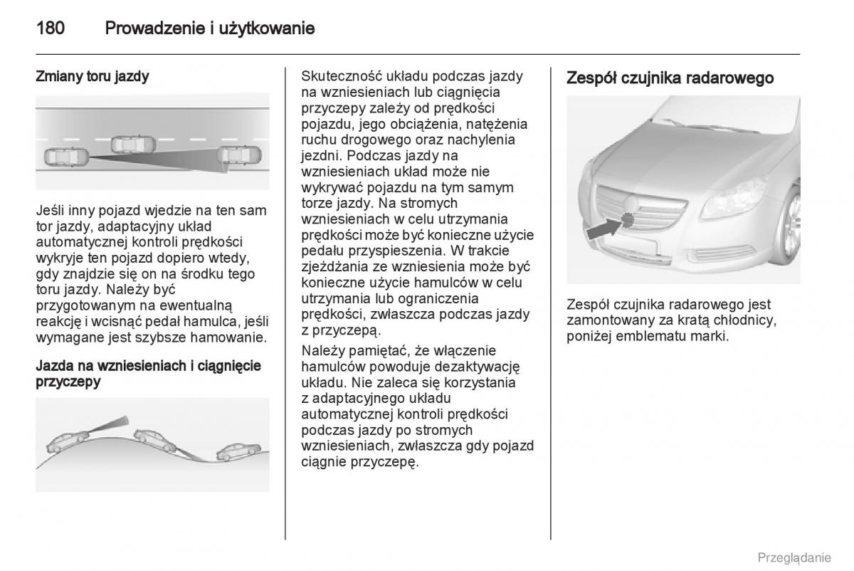 Opel Insignia instrukcja obslugi / page 181