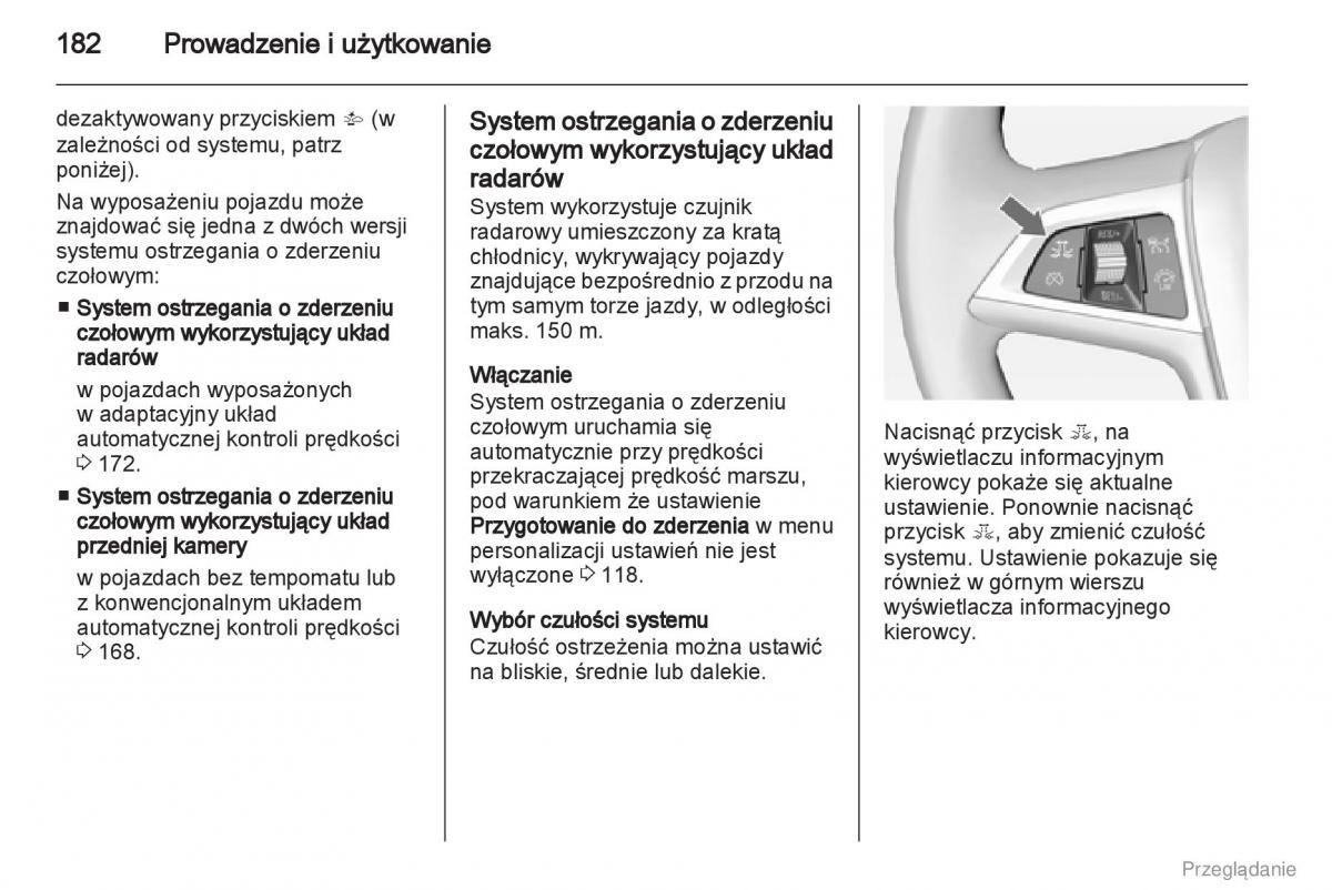 Opel Insignia instrukcja obslugi / page 183