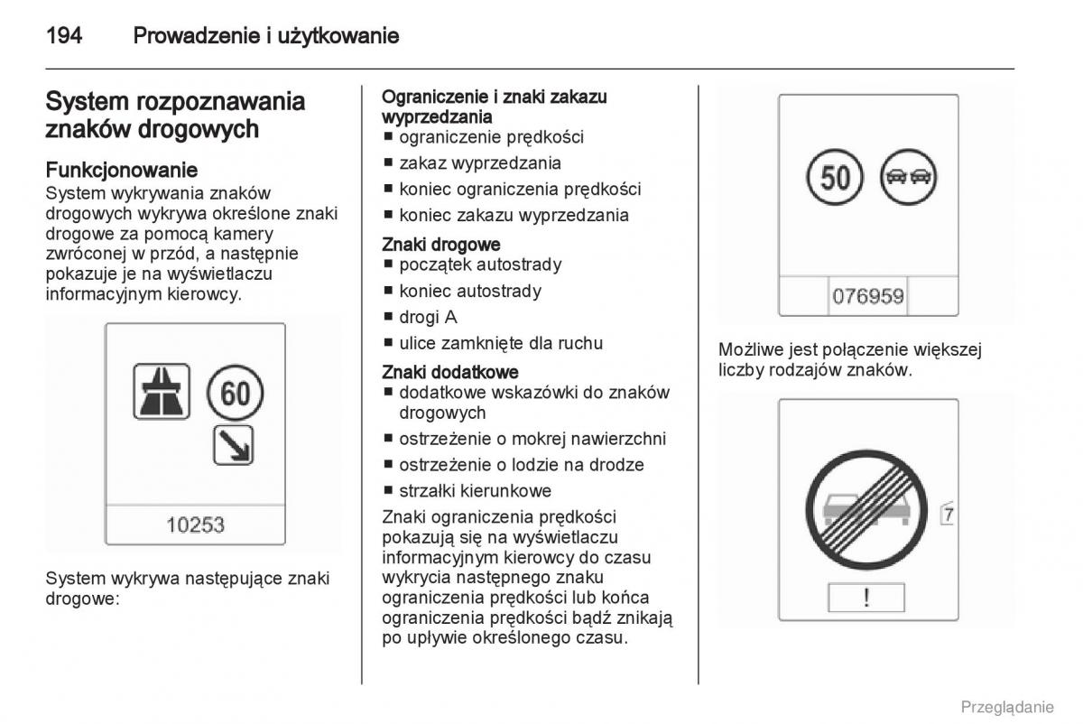 Opel Insignia instrukcja obslugi / page 195