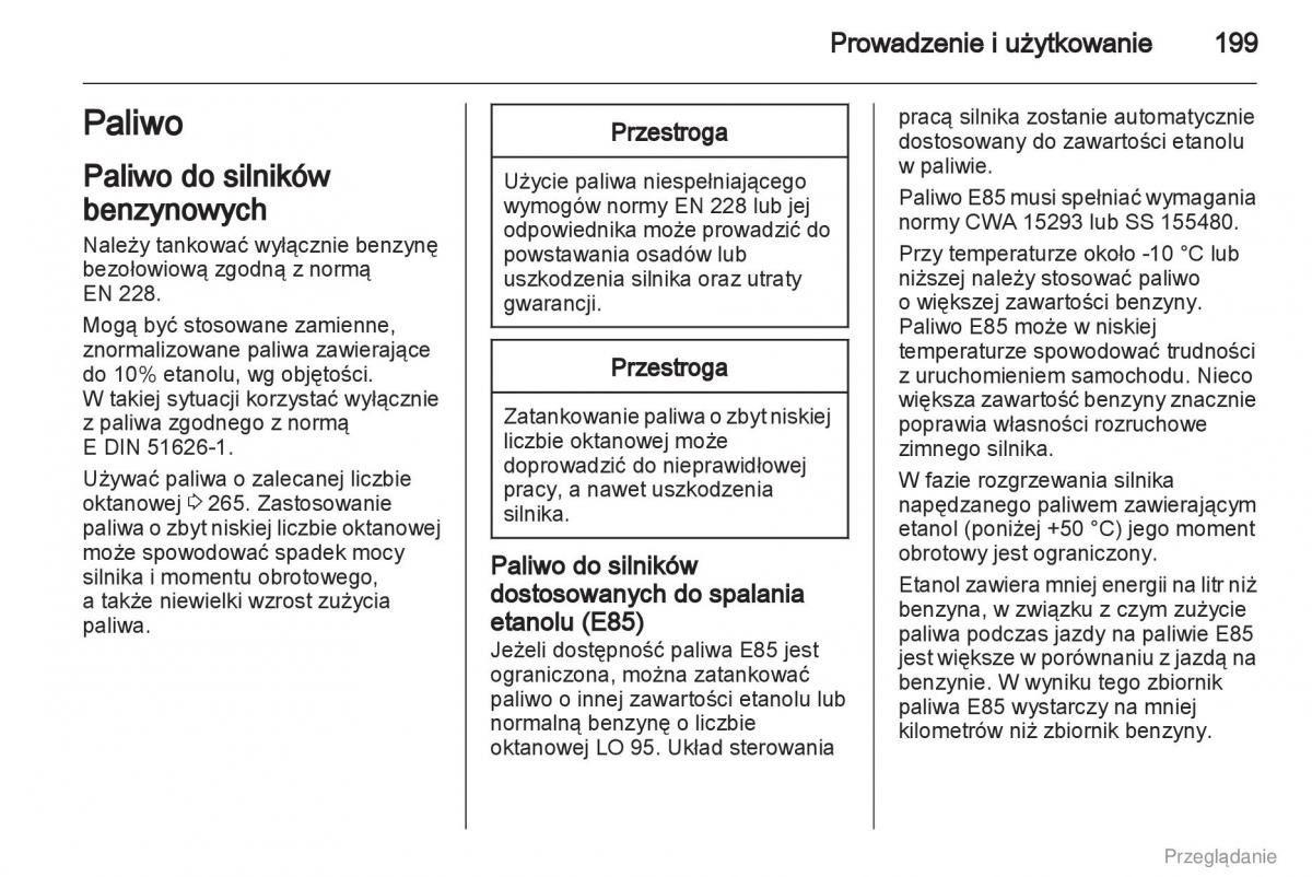 Opel Insignia instrukcja obslugi / page 200