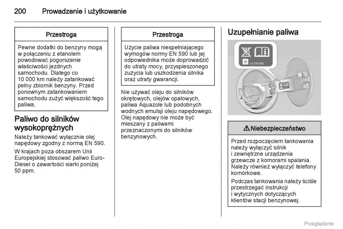 Opel Insignia instrukcja obslugi / page 201