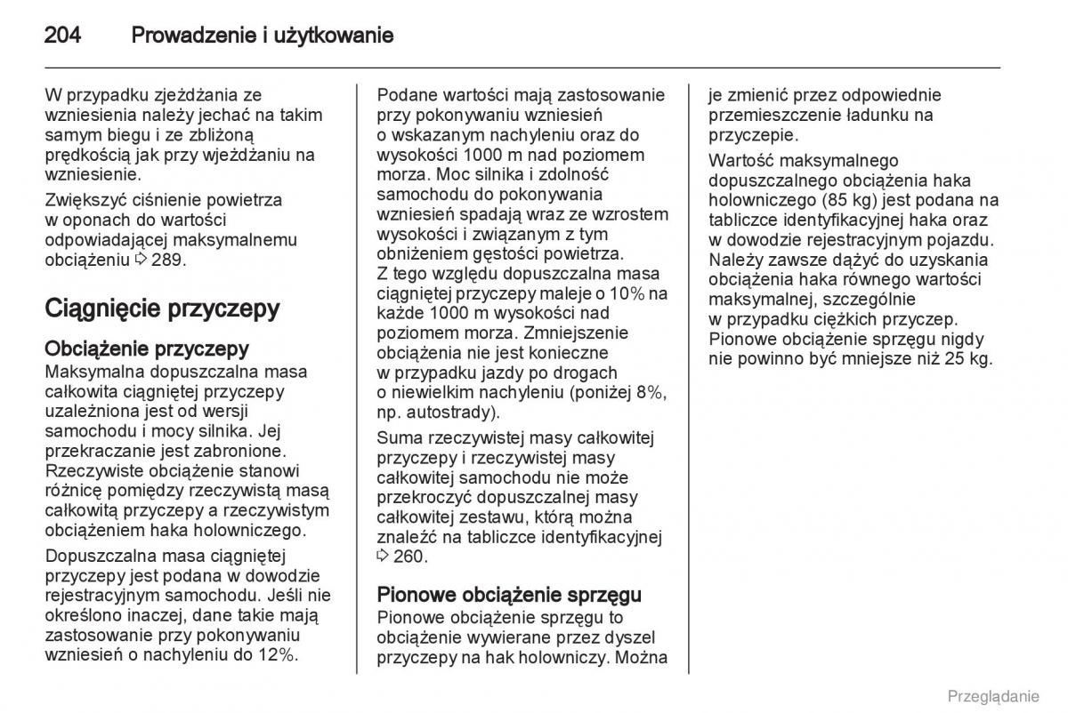 Opel Insignia instrukcja obslugi / page 205