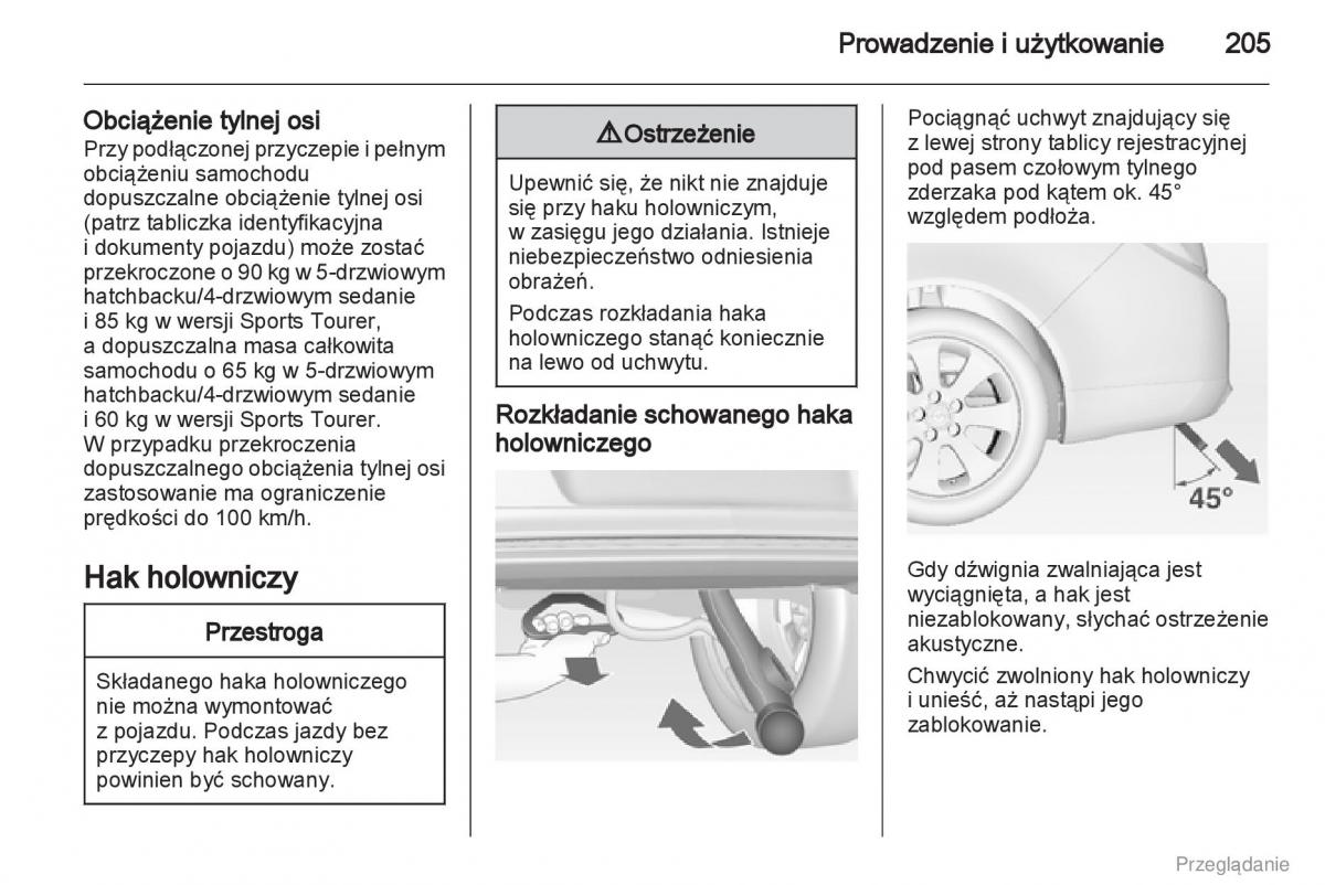 Opel Insignia instrukcja obslugi / page 206