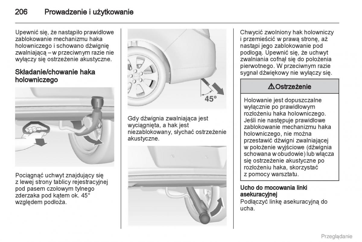 Opel Insignia instrukcja obslugi / page 207