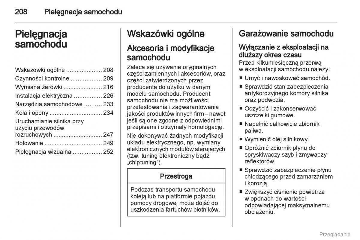 Opel Insignia instrukcja obslugi / page 209