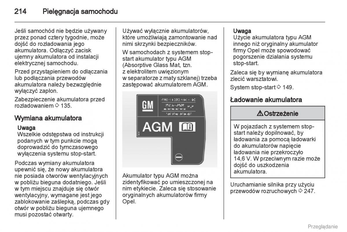 Opel Insignia instrukcja obslugi / page 215