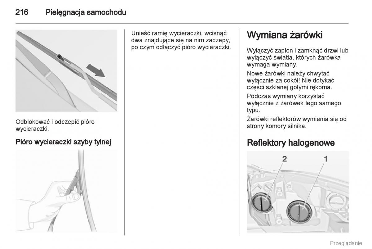 Opel Insignia instrukcja obslugi / page 217