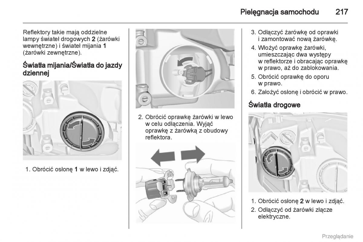 Opel Insignia instrukcja obslugi / page 218