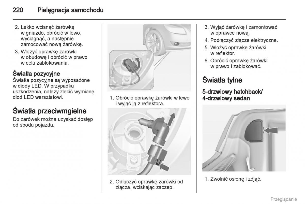 Opel Insignia instrukcja obslugi / page 221