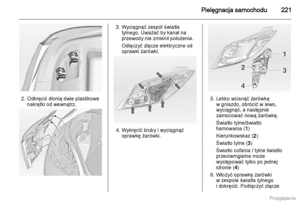 Opel Insignia instrukcja obslugi / page 222