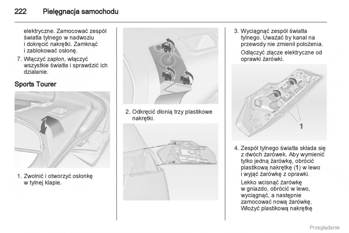 Opel Insignia instrukcja obslugi / page 223