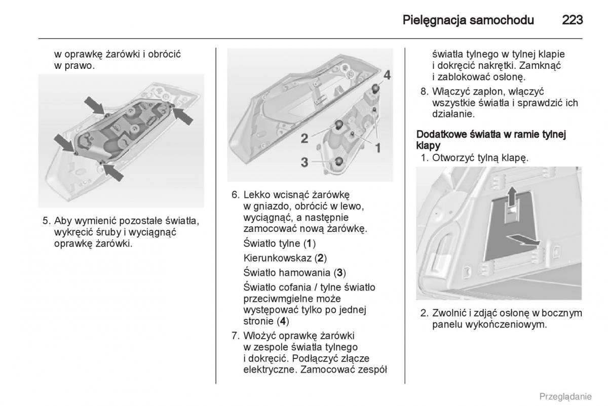 Opel Insignia instrukcja obslugi / page 224