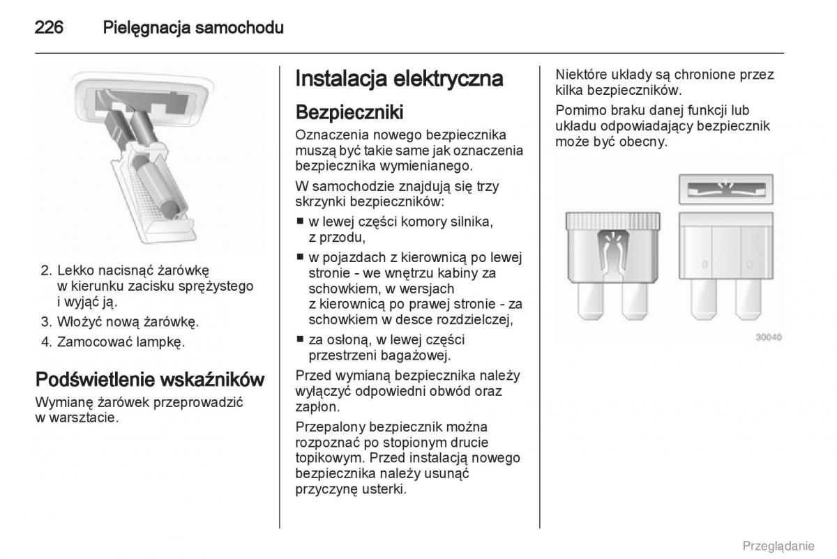 Opel Insignia instrukcja obslugi / page 227