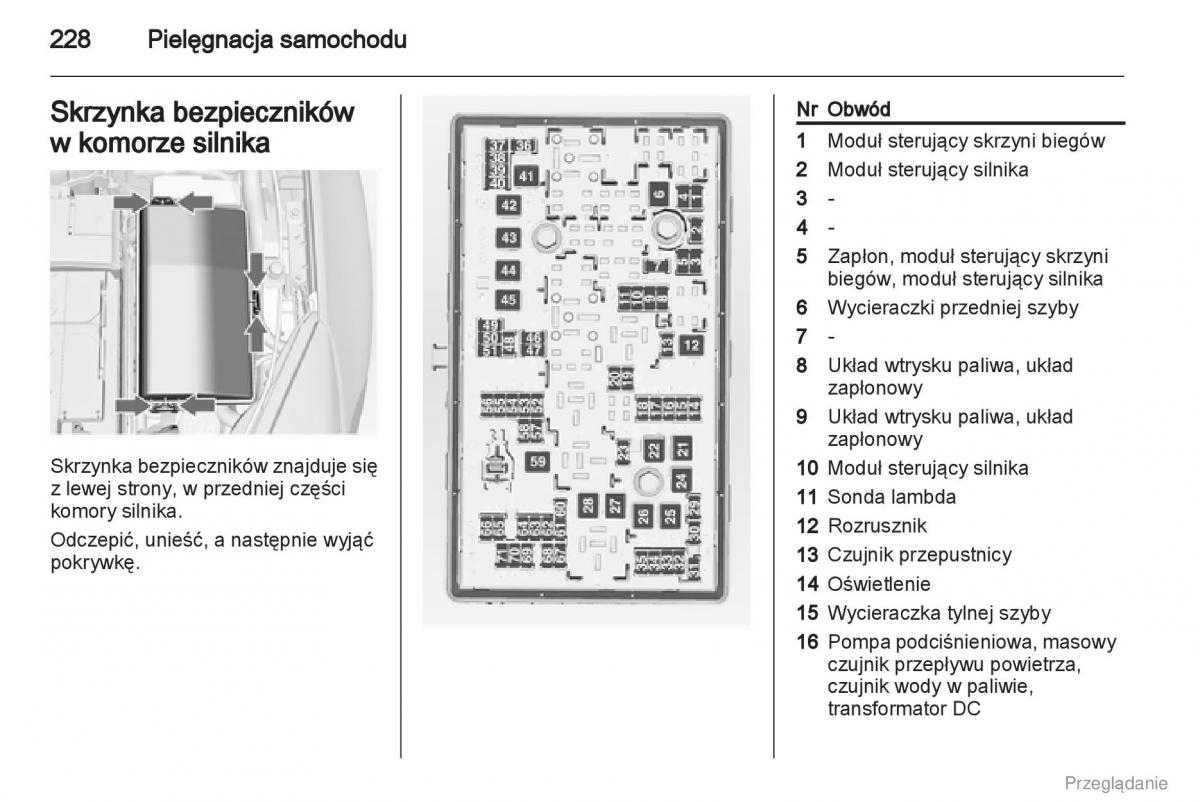 Opel Insignia instrukcja obslugi / page 229