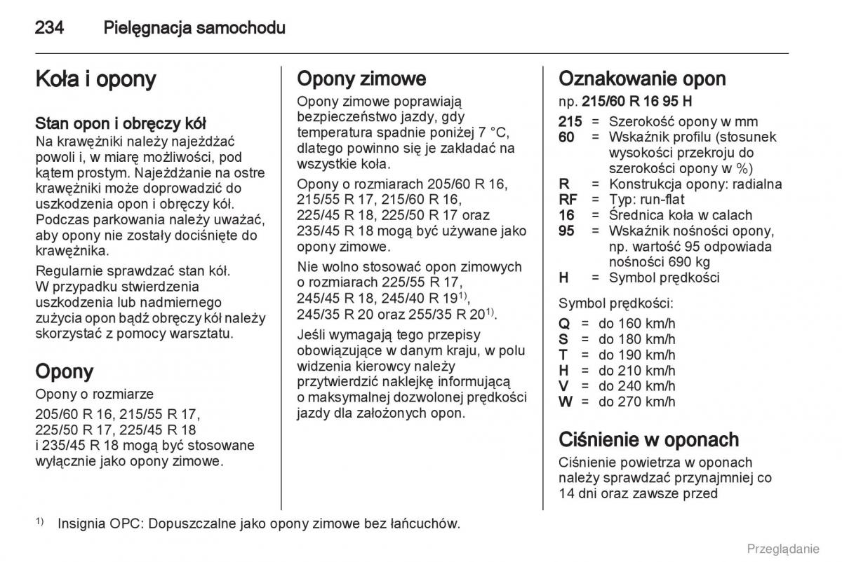 Opel Insignia instrukcja obslugi / page 235