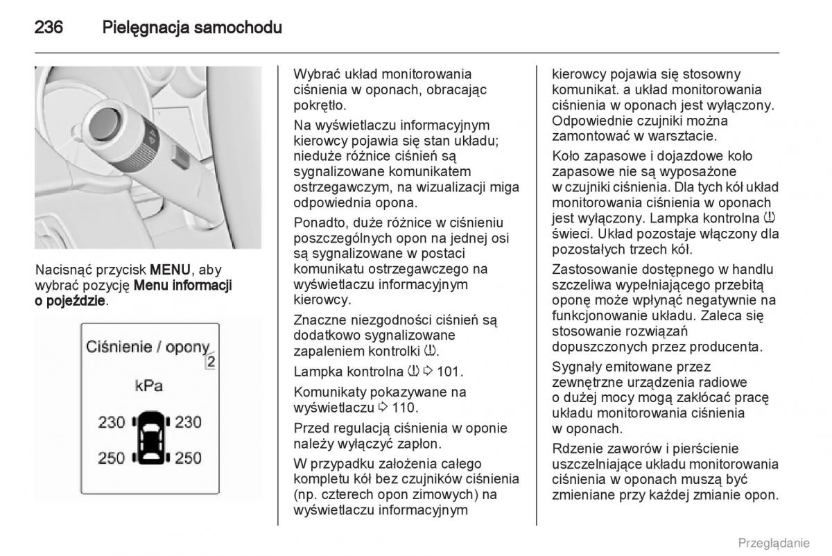 Opel Insignia instrukcja obslugi / page 237