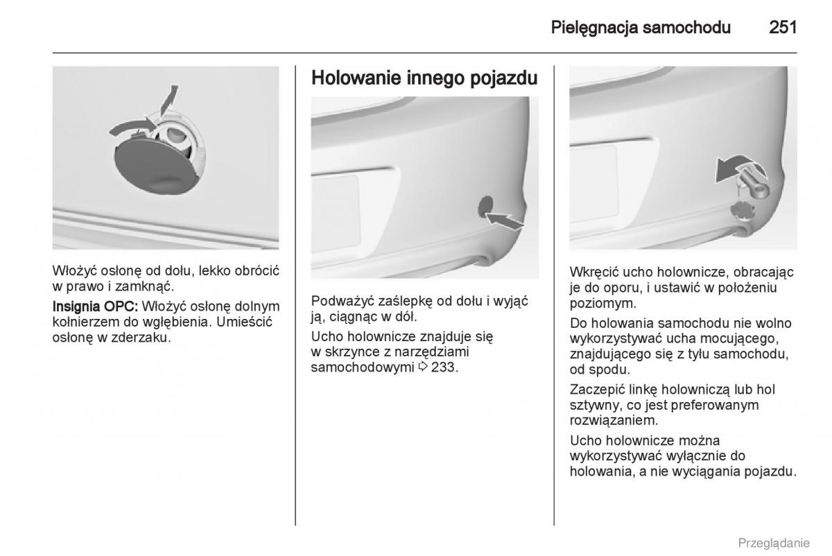 Opel Insignia instrukcja obslugi / page 252