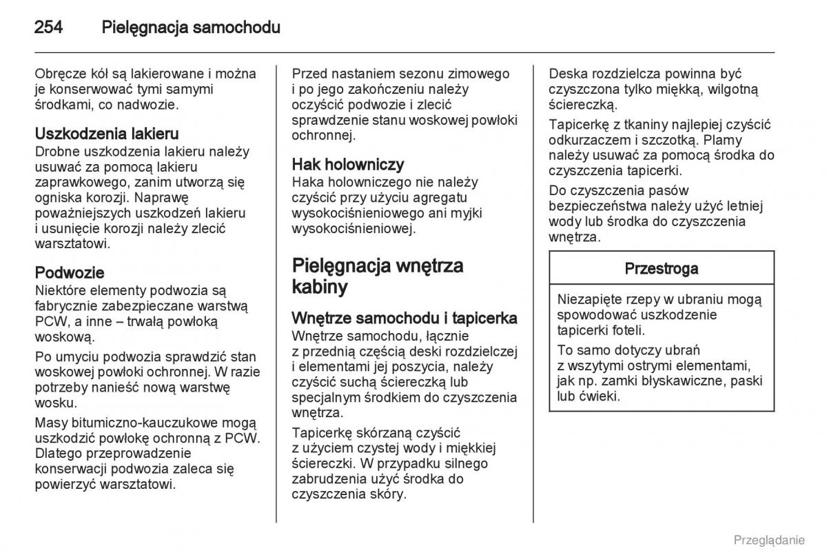 Opel Insignia instrukcja obslugi / page 255