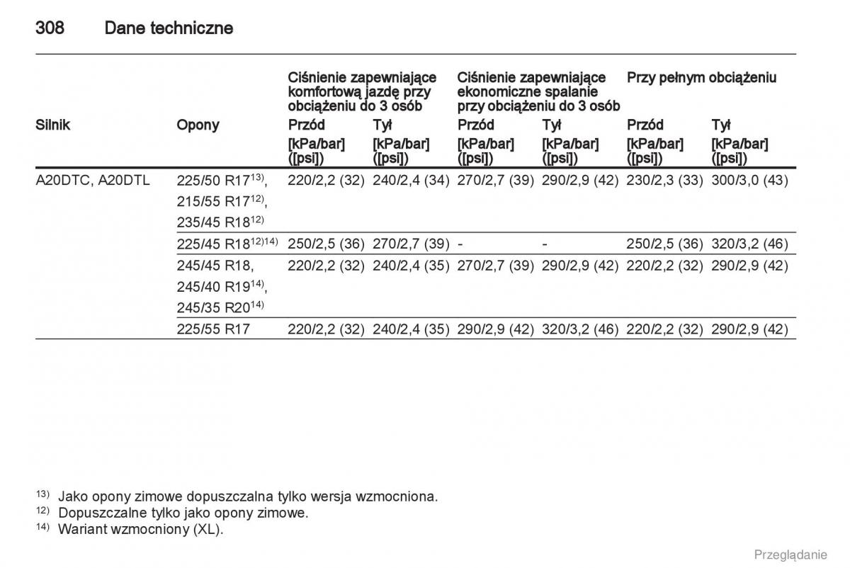 Opel Insignia instrukcja obslugi / page 309