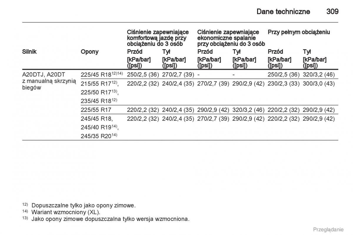 Opel Insignia instrukcja obslugi / page 310