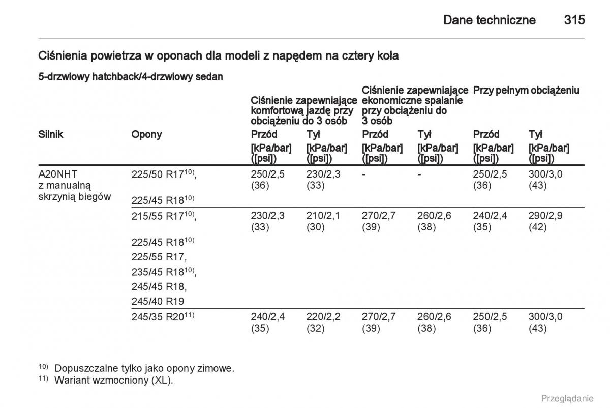 Opel Insignia instrukcja obslugi / page 316