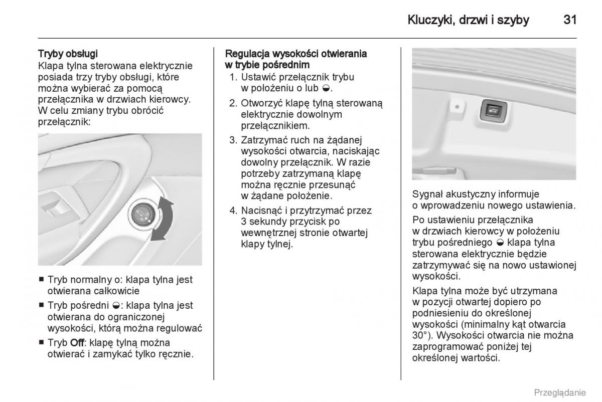 Opel Insignia instrukcja obslugi / page 32