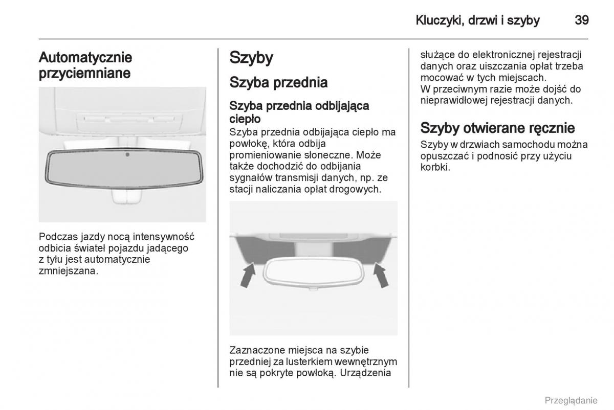 Opel Insignia instrukcja obslugi / page 40