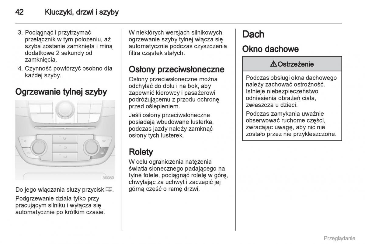 Opel Insignia instrukcja obslugi / page 43