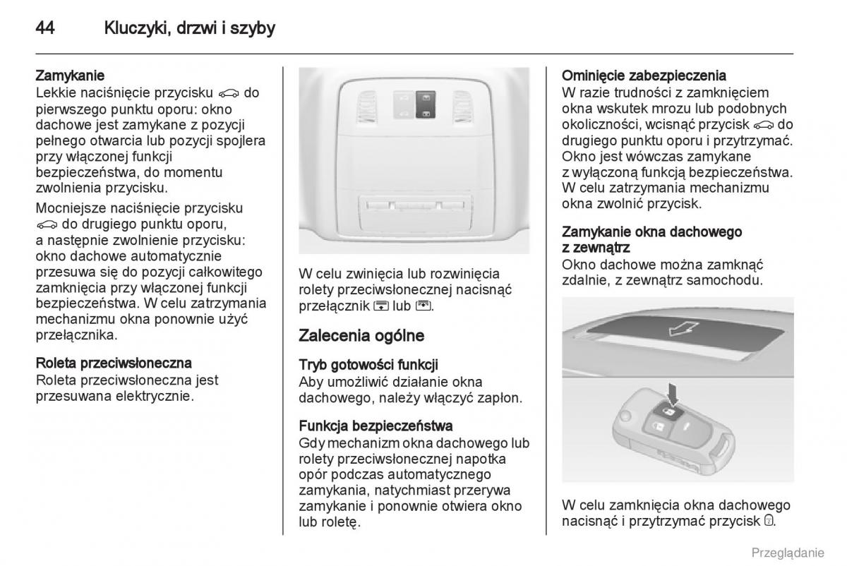 Opel Insignia instrukcja obslugi / page 45