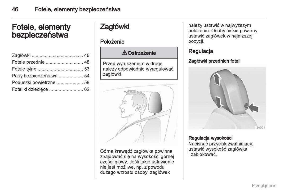 Opel Insignia instrukcja obslugi / page 47