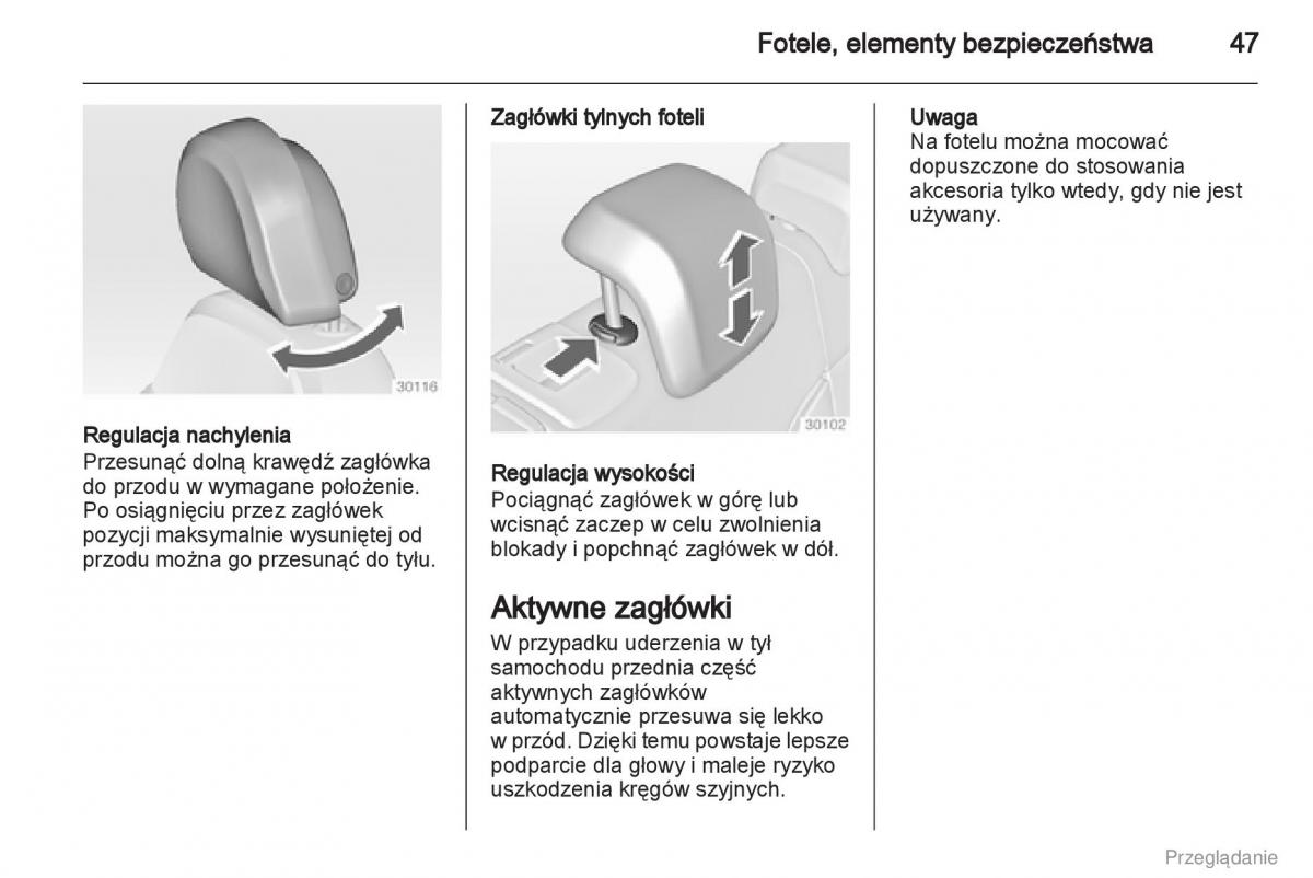 Opel Insignia instrukcja obslugi / page 48