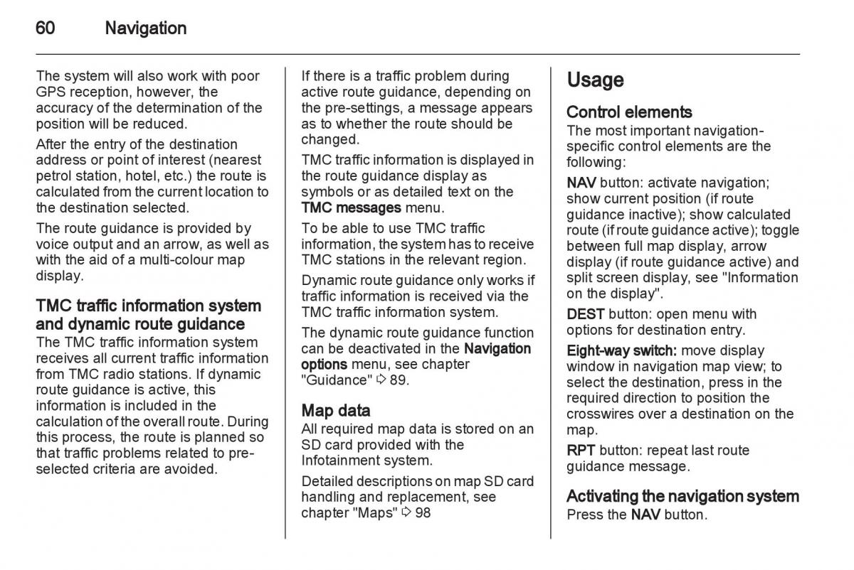 Opel Insignia manual / page 60