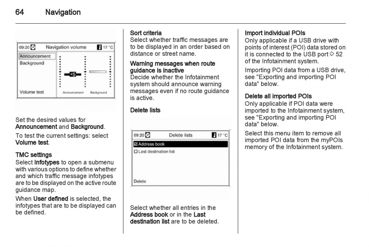 Opel Insignia manual / page 64