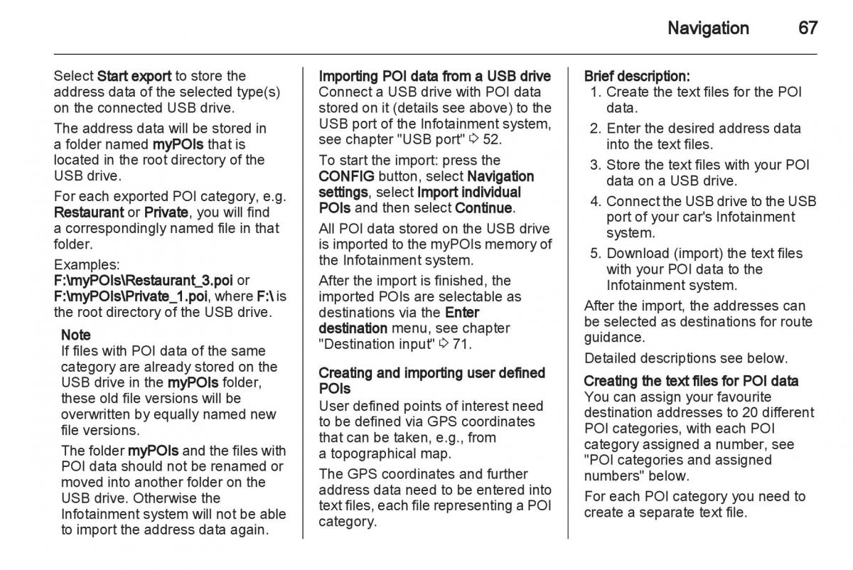 Opel Insignia manual / page 67