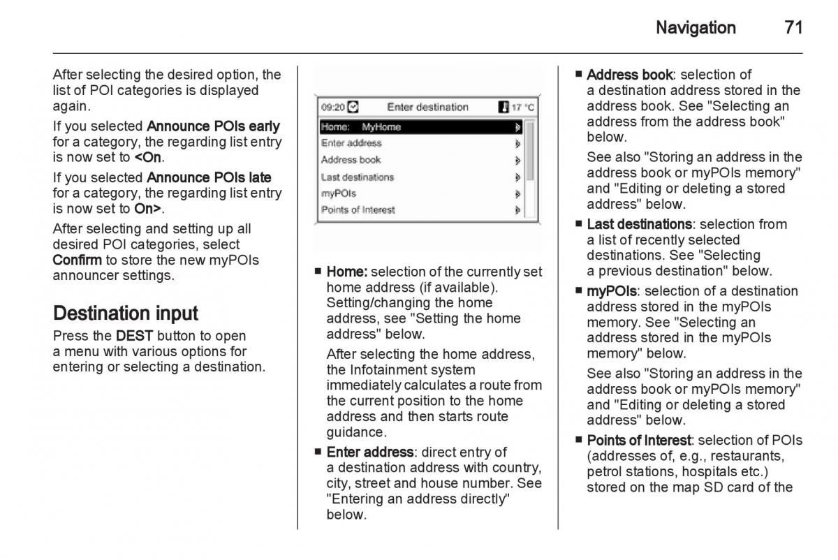 Opel Insignia manual / page 71