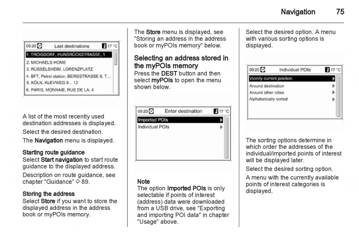 Opel Insignia manual / page 75