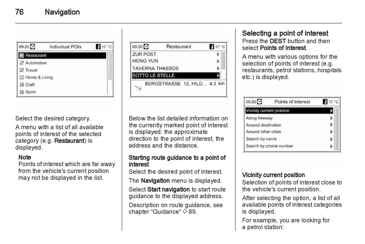 Opel Insignia manual / page 76